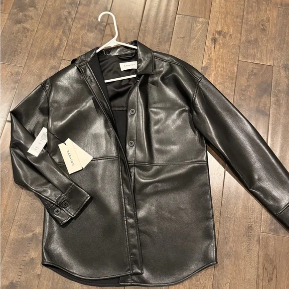 Aritzia Babaton Black Leather Jacket - Picture 2 of 5